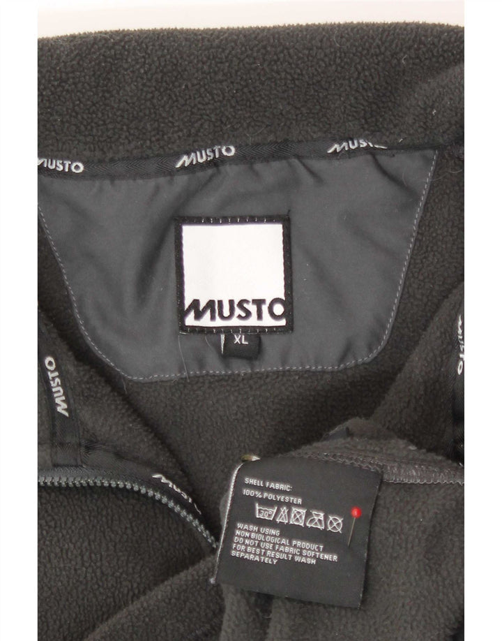 Jaqueta masculina Musto Liner Fleece UK 42 XL poliéster cinza