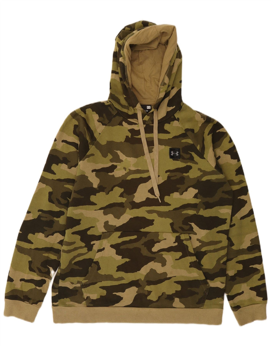Under Armour Mens Hoodie Jumper Médio Caqui Camuflagem