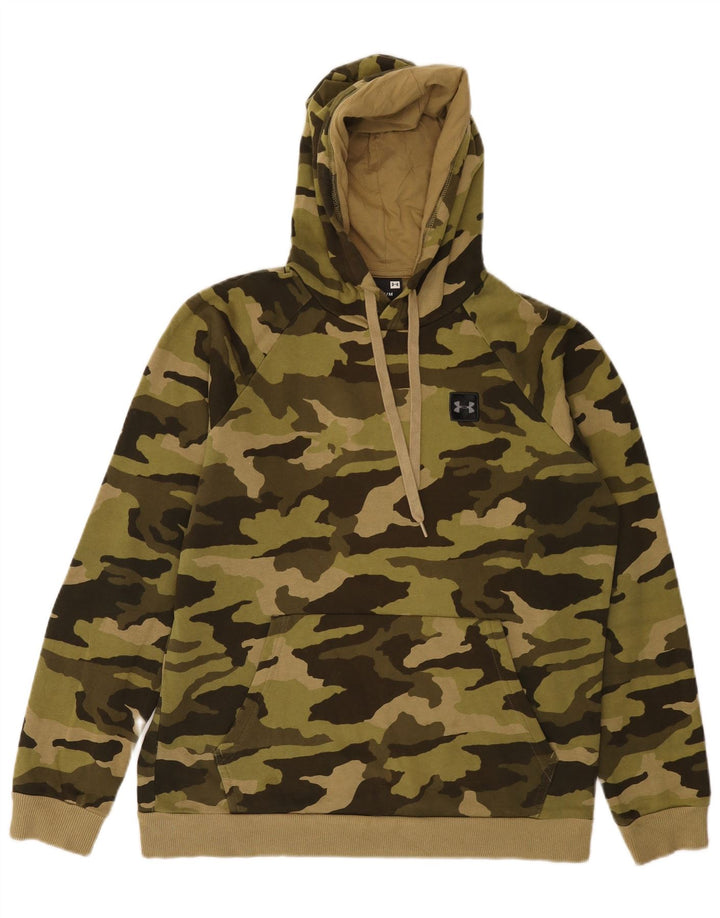 Under Armour Mens Hoodie Jumper Médio Caqui Camuflagem