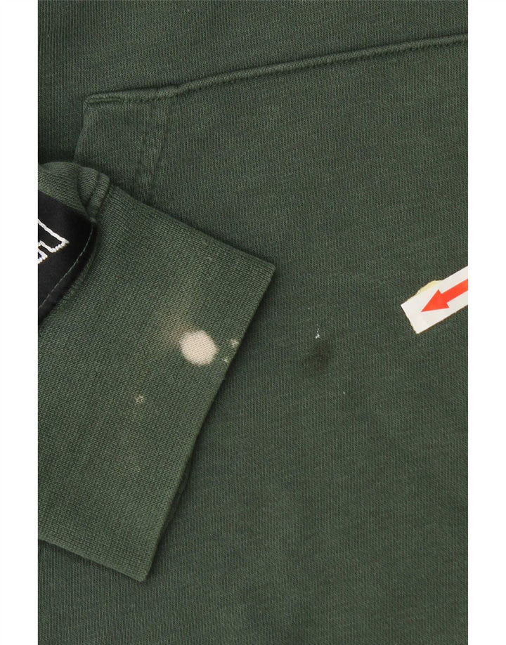 Jumper com capuz gráfico masculino Nike médio verde algodão
