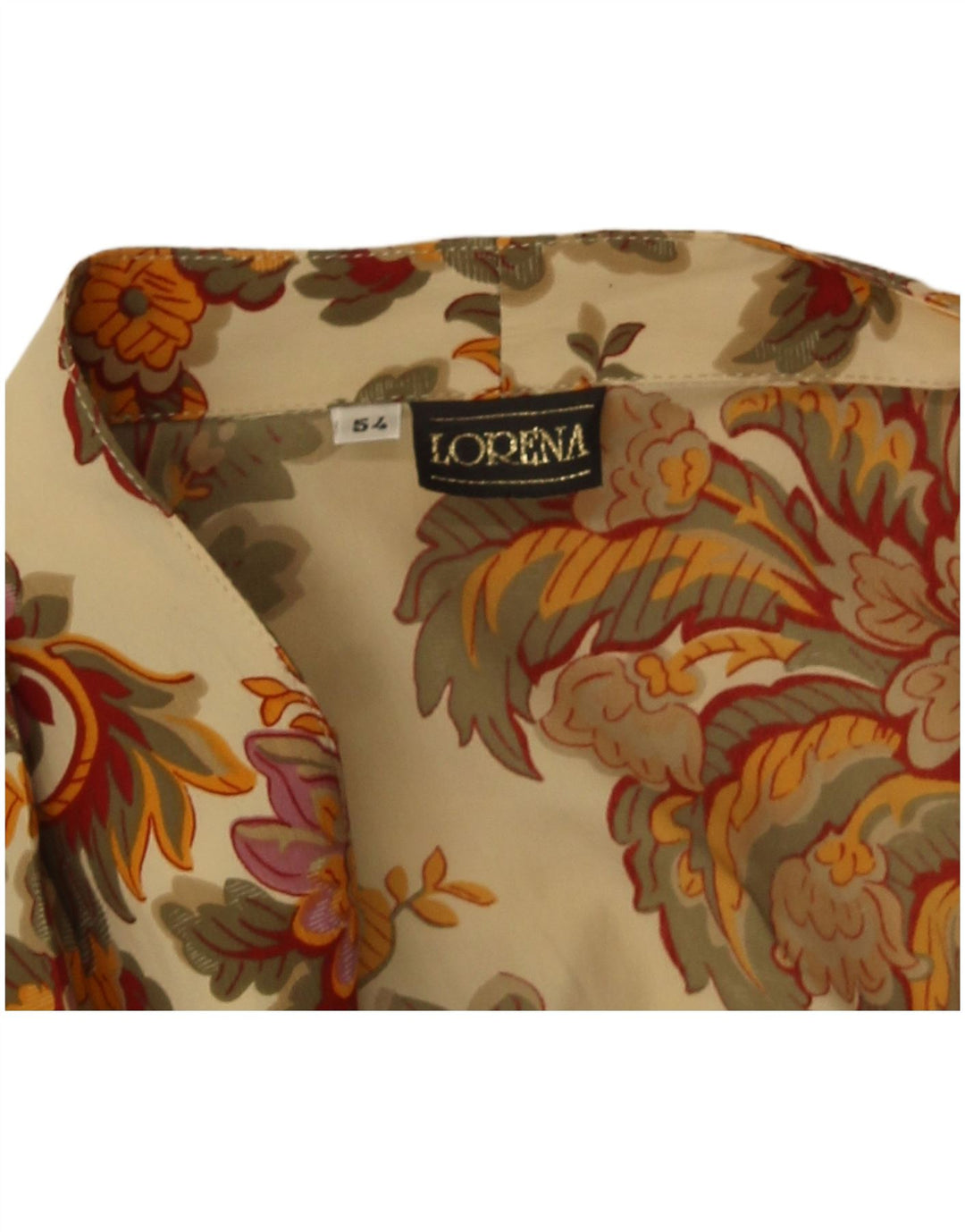 Blusa feminina Lorena IT 54 2XL bege paisley