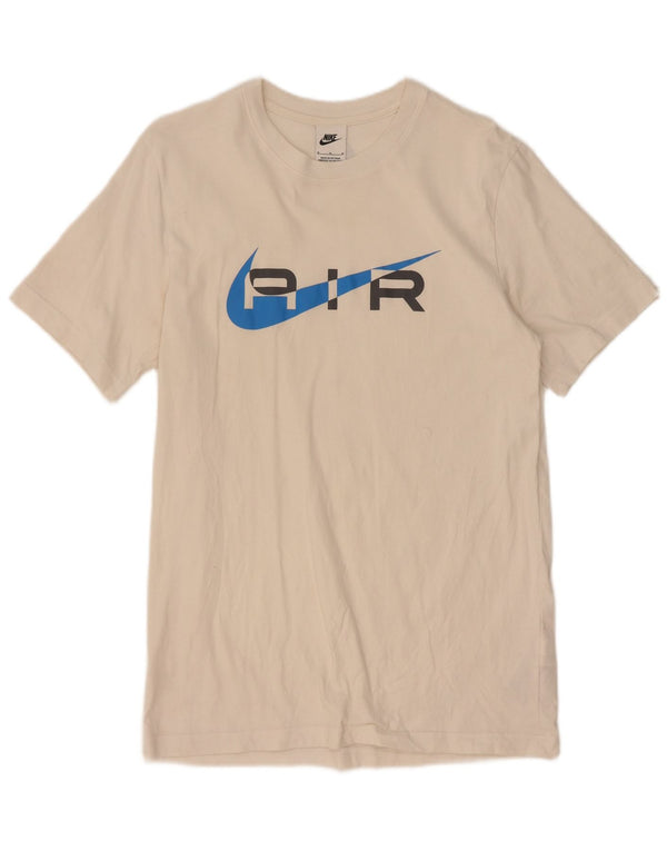 Camiseta Nike masculina gráfica Top médio algodão branco
