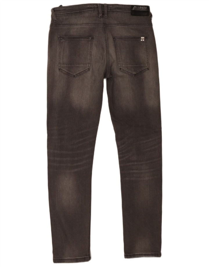 Zara Mens Slim Jeans EU 42 Grande W32 L30 Cinza Algodão