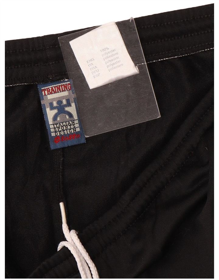 Calça de treino masculina Lotto UK 40/42 grande poliéster preto