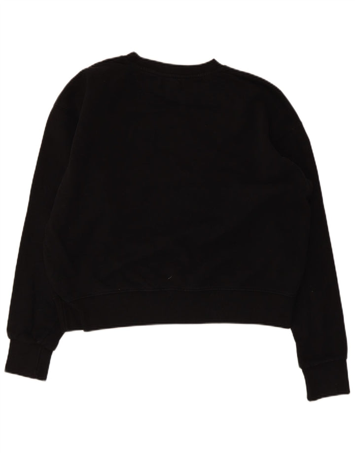 Suéter feminino CONVERSE cropped UK 14 algodão preto médio