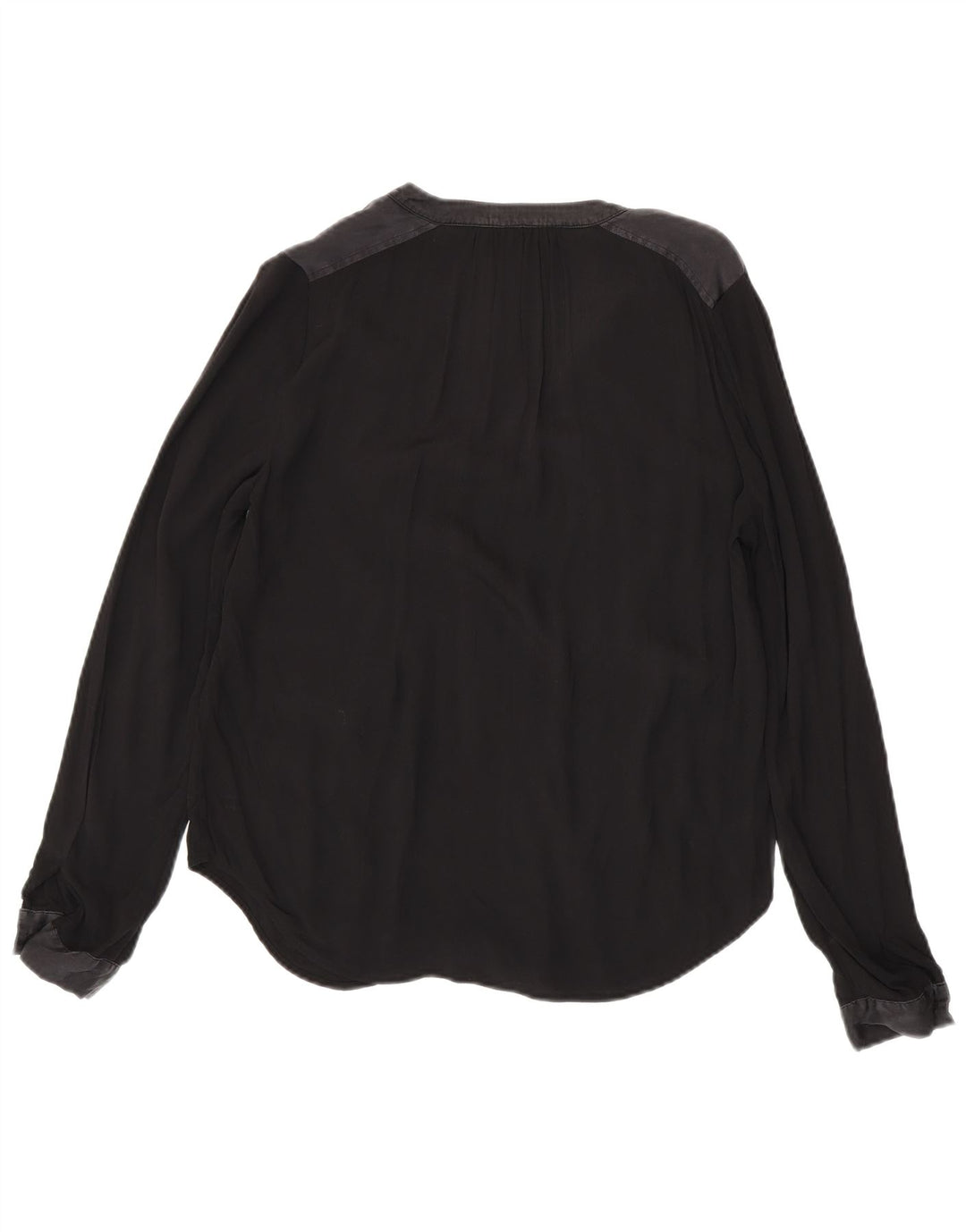 Blusa feminina Tommy Hilfiger de manga comprida oversized US 4 pequena preta