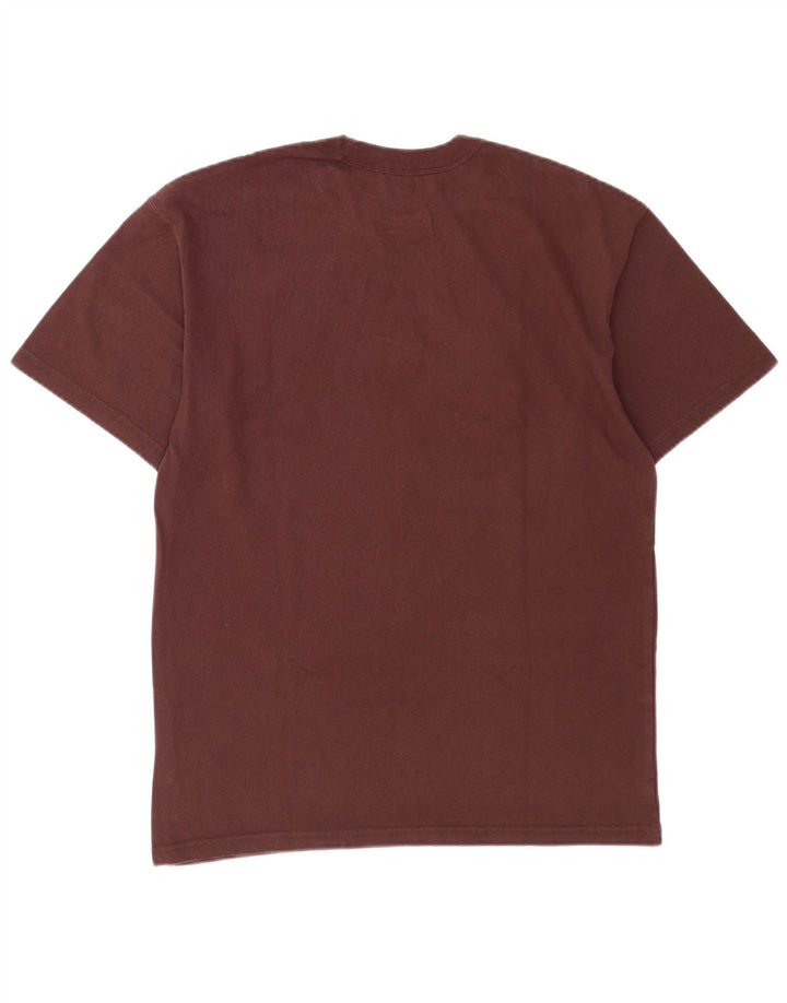 Camiseta Nike Masculina Loose Fit Top Pequeno Algodão Marrom