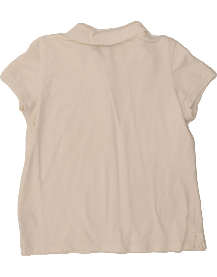 IZOD Womens Polo Shirt UK 18 XL White Cotton Vintage Izod and Second-Hand Izod from Messina Hembry 