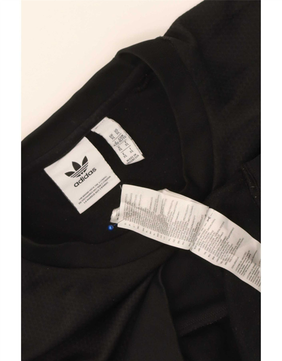 Adidas Mens Moletom Jumper XL Preto Colorblock Poliéster
