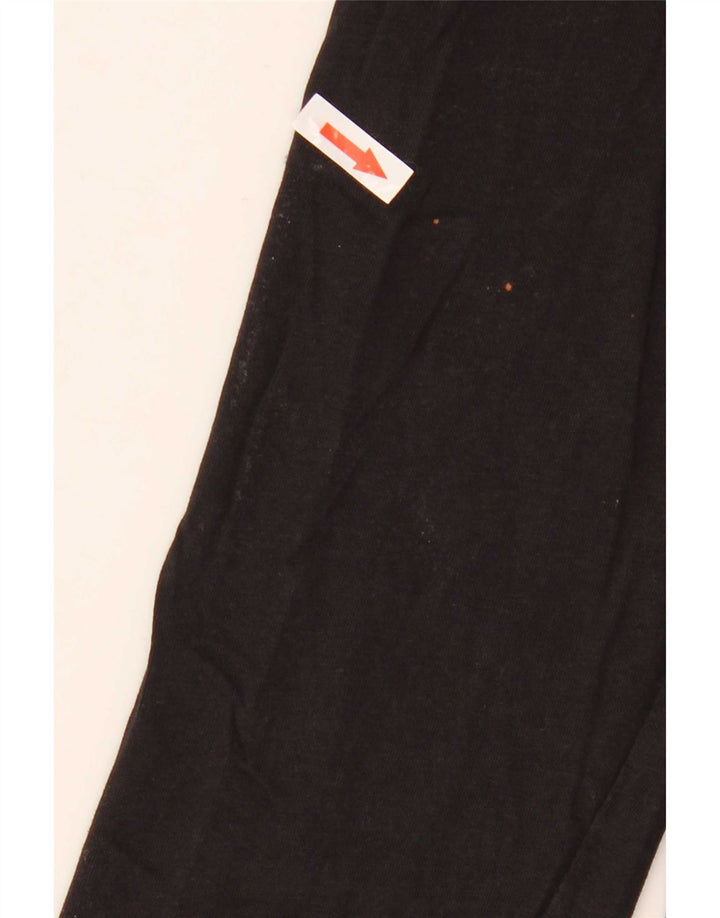 Timberland Mens Slim Fit Top Manga Longa Grande Algodão Preto