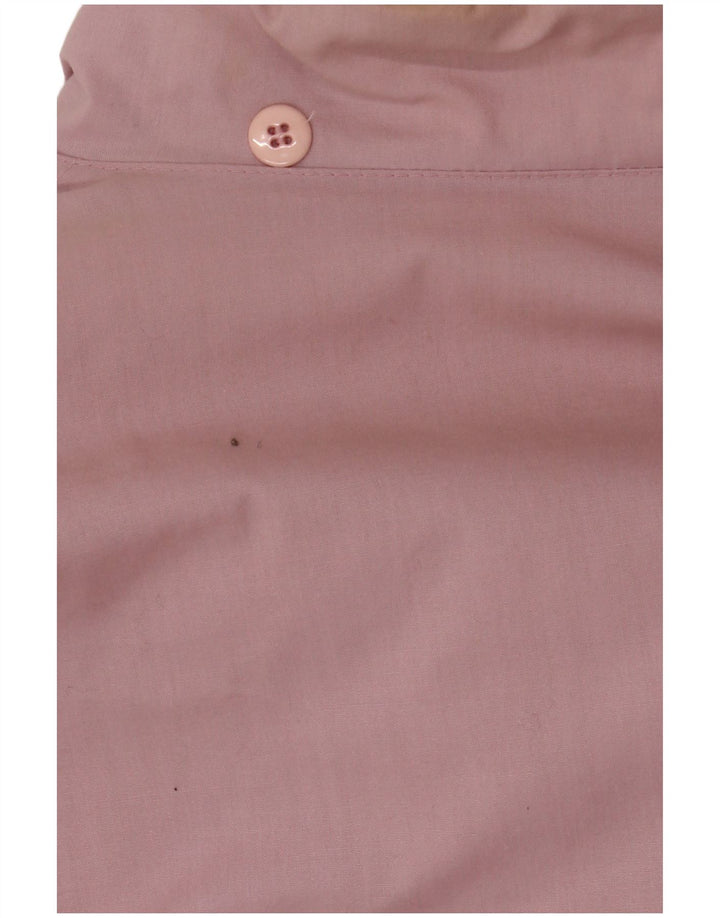 Casaco corta-vento oversized feminino vintage IT 36/38 XS poliéster rosa