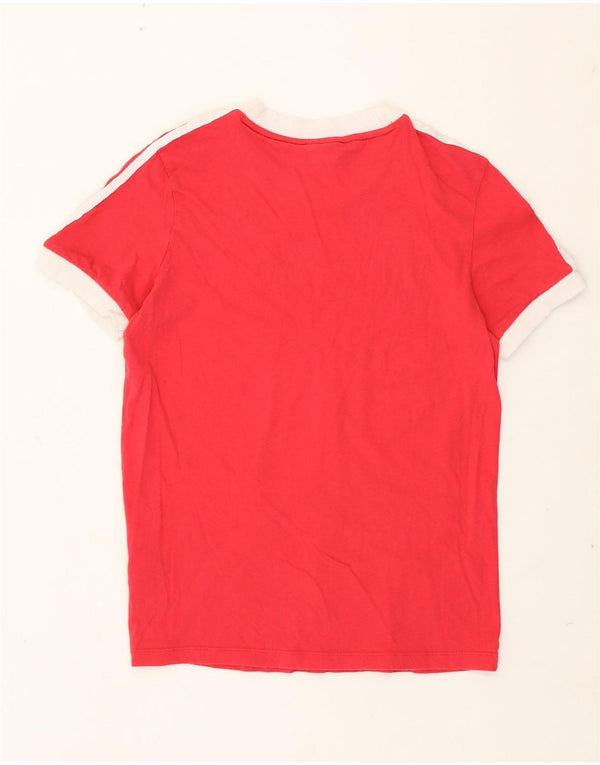 Camiseta Adidas Regular Fit Feminina Top UK 12 Médio Algodão Rosa