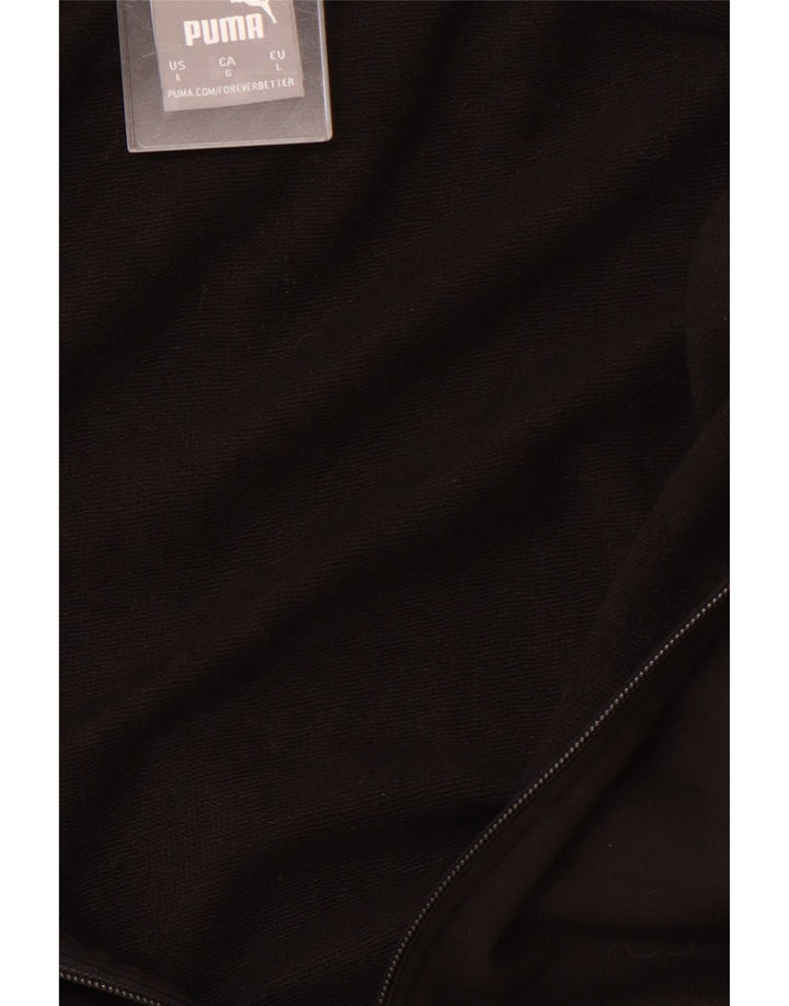 PUMA Mens Graphic Tracksuit Top Jaqueta Grande Preto