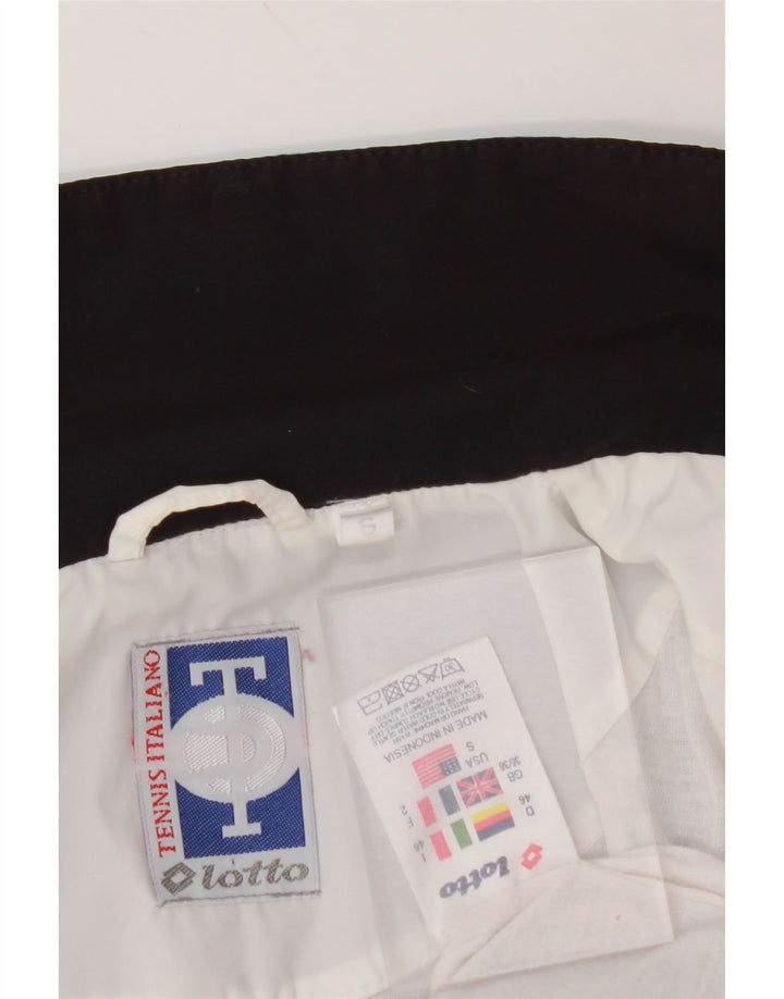 LOTTO Mens Treino Top Jacket UK 36/38 Pequeno Colorblock Branco Poliéster