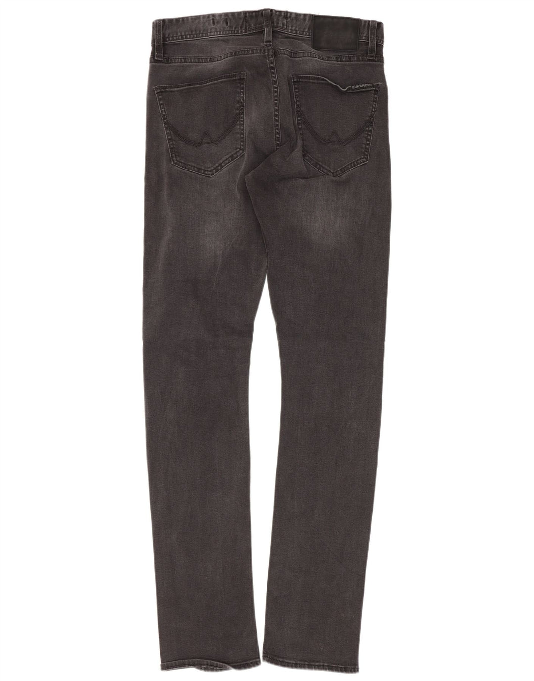 Superdry Mens Slim Jeans W29 L32 Cinza Algodão