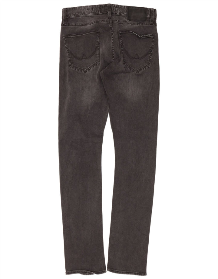 Superdry Mens Slim Jeans W29 L32 Cinza Algodão