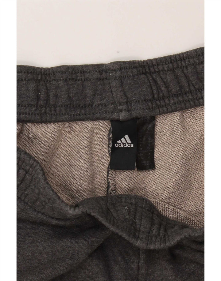 Shorts esportivos gráficos masculinos Adidas algodão cinza médio