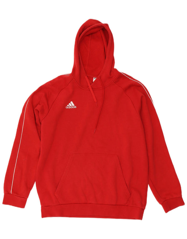 Adidas Mens Hoodie Jumper XL Vermelho Algodão Esportes