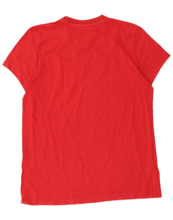 Camiseta gráfica masculina Levi's Top pequeno algodão vermelho