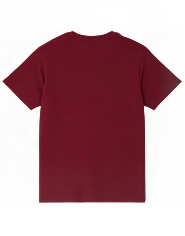 Camiseta gráfica masculina Weird Fish Top XL algodão Borgonha