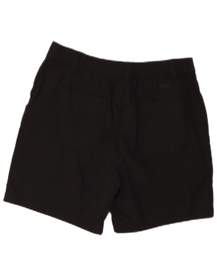 Mountain Warehouse Womens Chino Shorts UK 12 Médio W30 Poliéster Preto