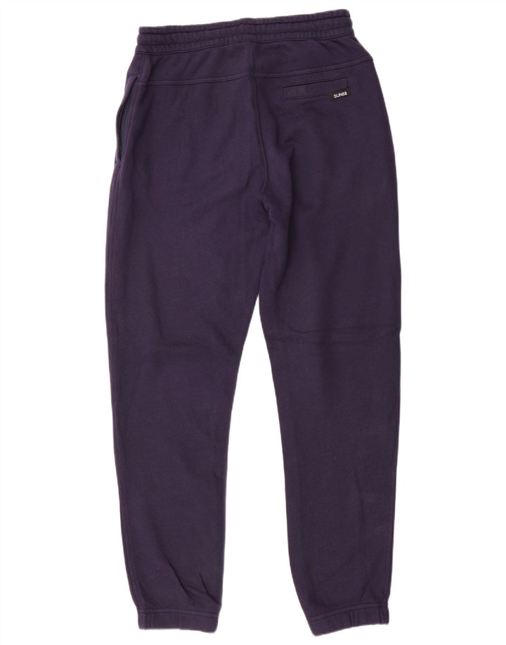 Sun68 Calça de treino masculina Joggers pequeno algodão azul marinho