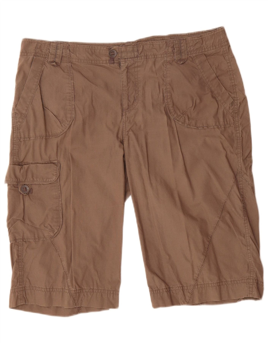 COLUMBIA Bermuda Cargo Feminina XL W36 L13 Algodão Marrom