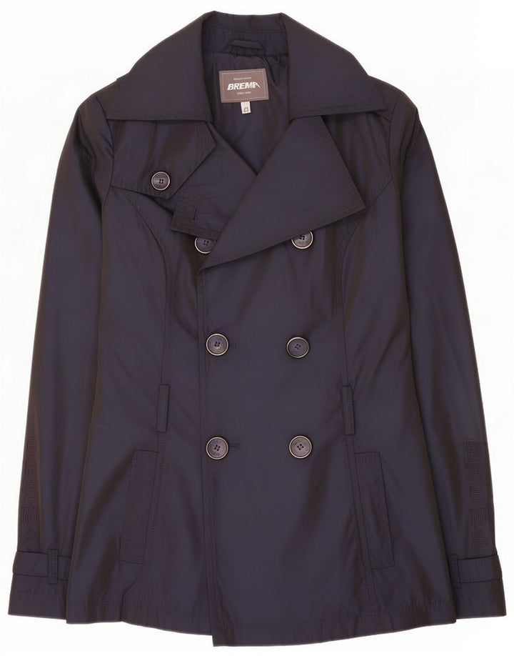 Trench Coat feminino Brema IT 42 médio azul marinho poliuretano