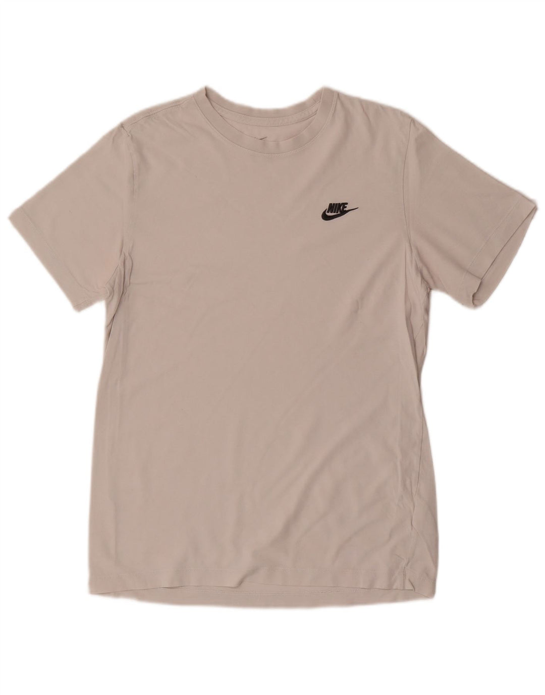 Nike Mens Camiseta Top Médio Algodão Branco