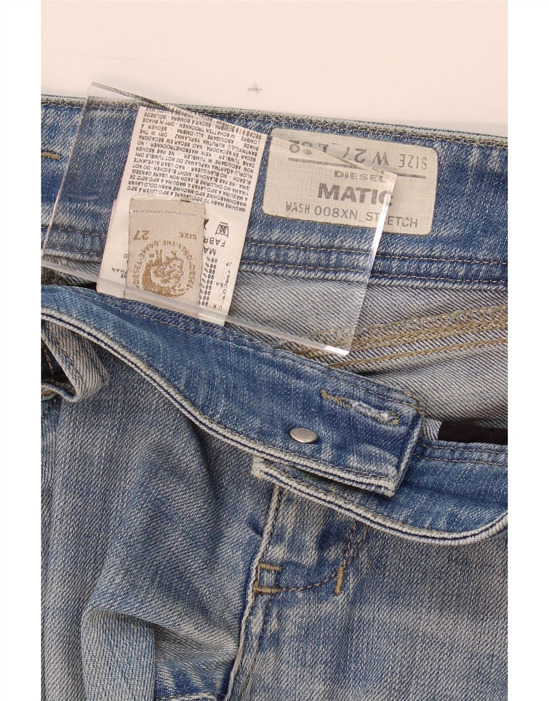 DIESEL Womens Matic Slim Jeans W27 L32 Blue Cotton Vintage Diesel and Second-Hand Diesel from Messina Hembry 