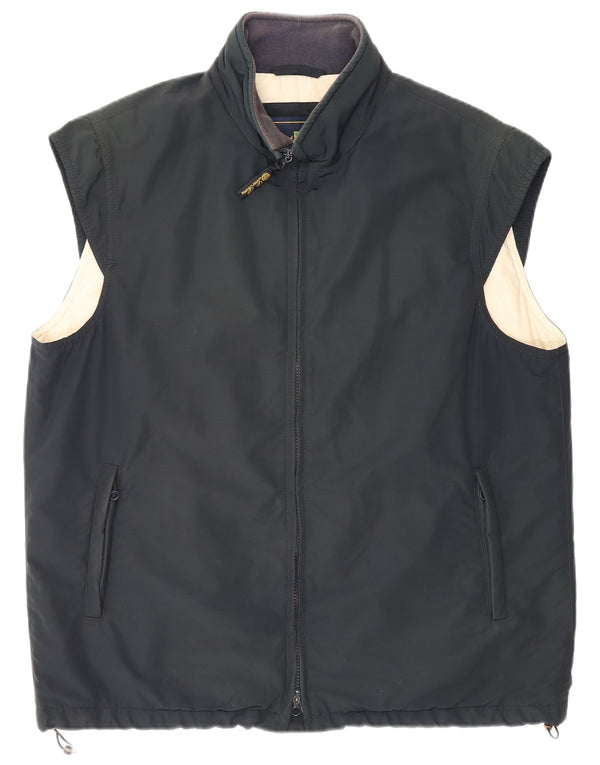 Colete masculino Loro Piana UK 42 XL lã virgem preta