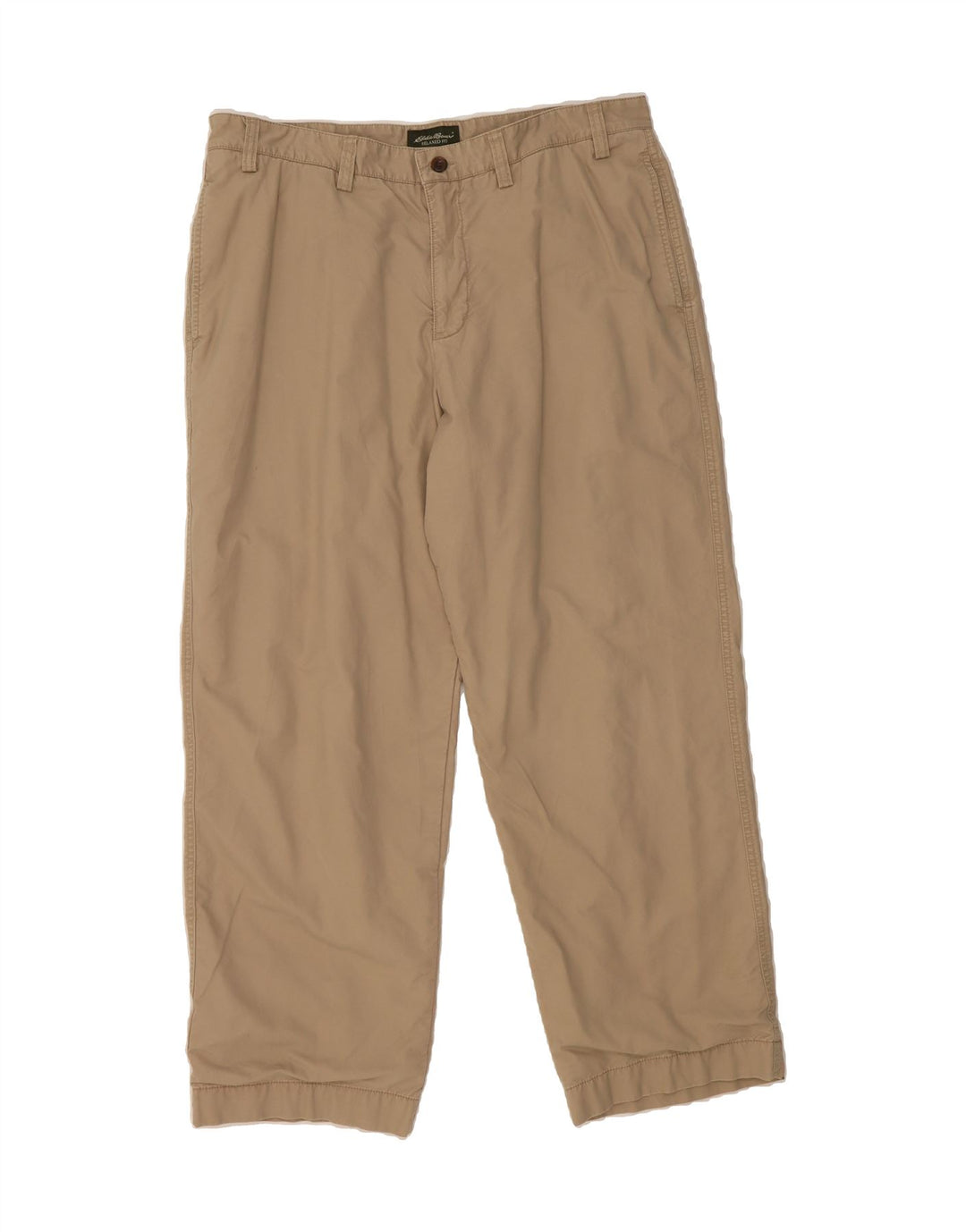 EDDIE BAUER Mens Relaxed Fit Chino Trousers W38 L32 Brown Cotton Vintage Eddie Bauer and Second-Hand Eddie Bauer from Messina Hembry 