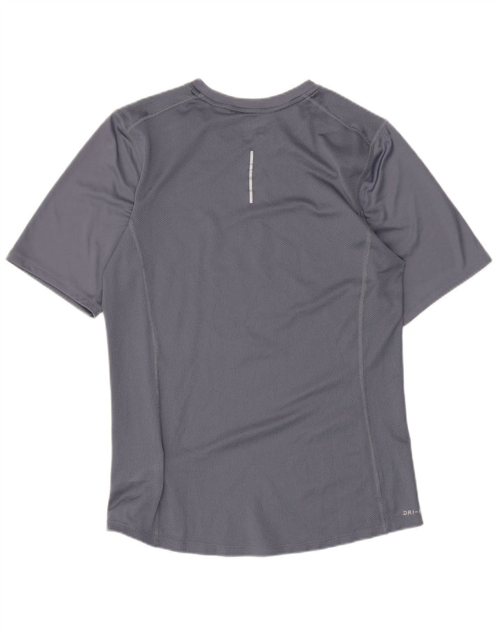 Camiseta Nike Masculina Dri Fit Graphic Top Pequeno Poliéster Cinza