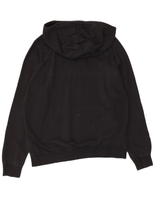NIKE Mens Hoodie Jumper Médio Algodão Preto