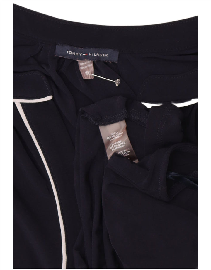 Blusa feminina TOMMY HILFIGER UK 14 poliéster azul marinho médio