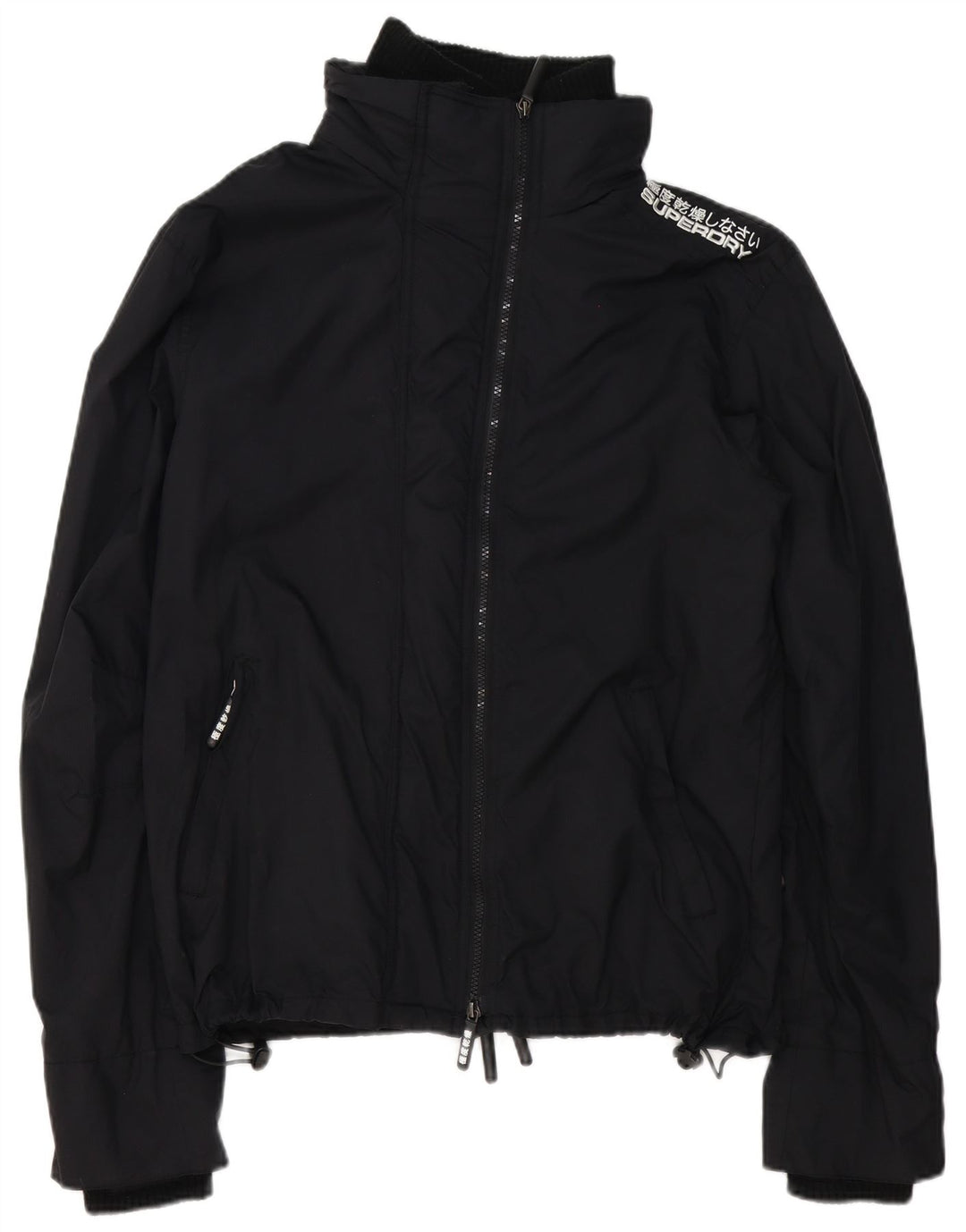 Jaqueta de chuva masculina Superdry Graphic UK 42 XL preto nylon