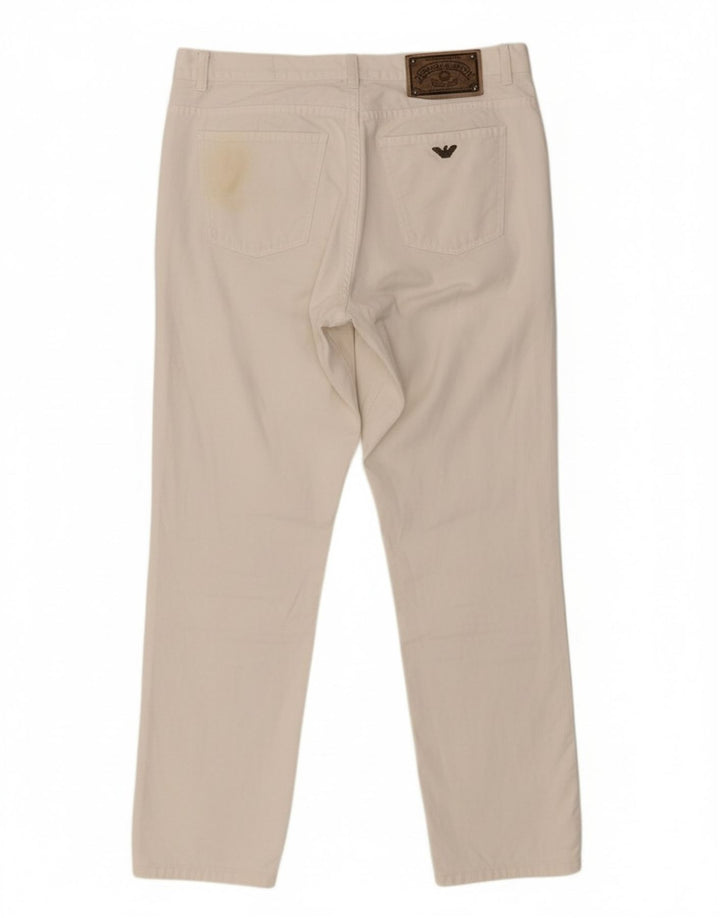 ARMANI Mens Jeans Slim W31 L27 Branco