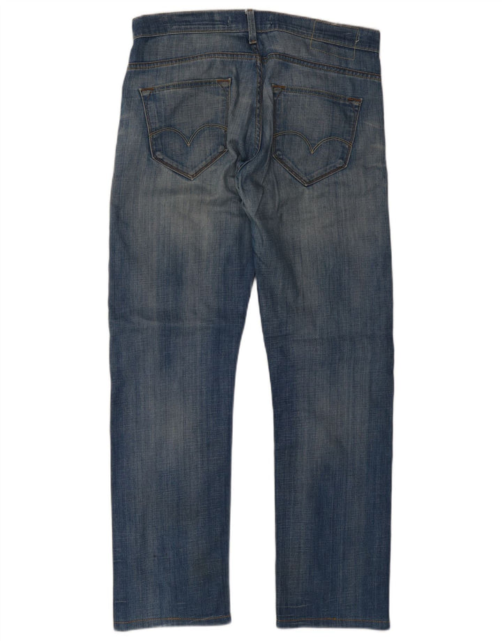 Levi's Masculino 504 Straight Jeans W33 L34 Azul Algodão