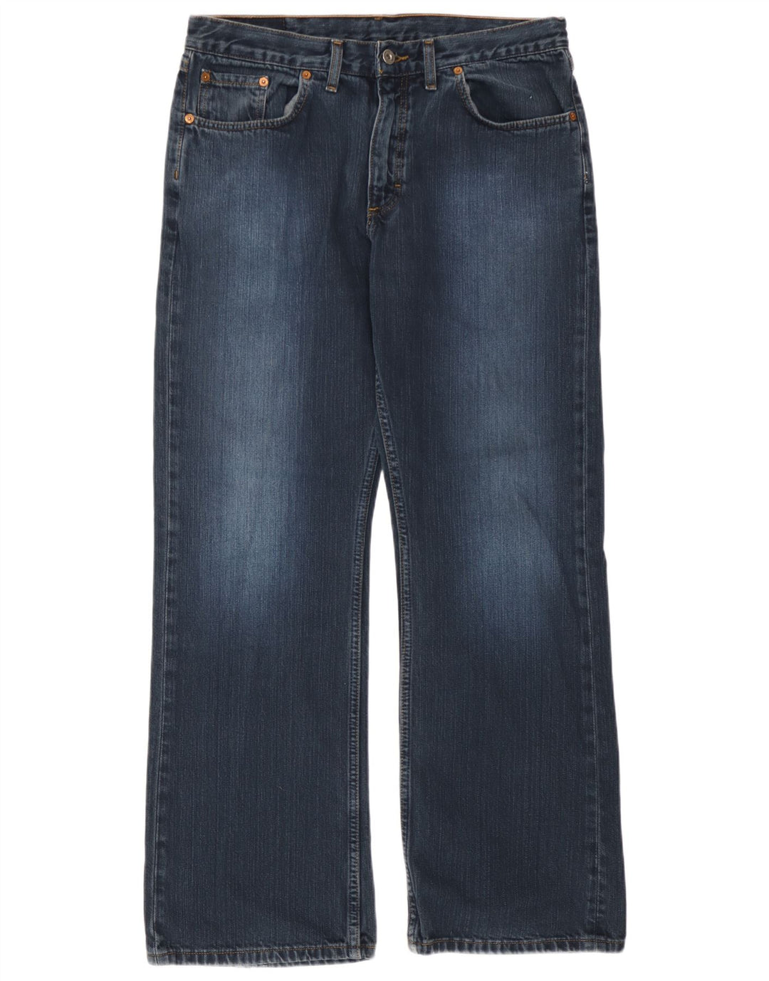 Mustang Mens Bootcut Jeans W34 L32 Azul Algodão