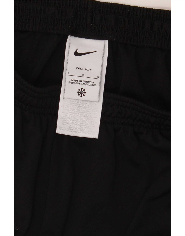 Calça de treino masculina Nike Dri Fit grande poliéster colorblock preto