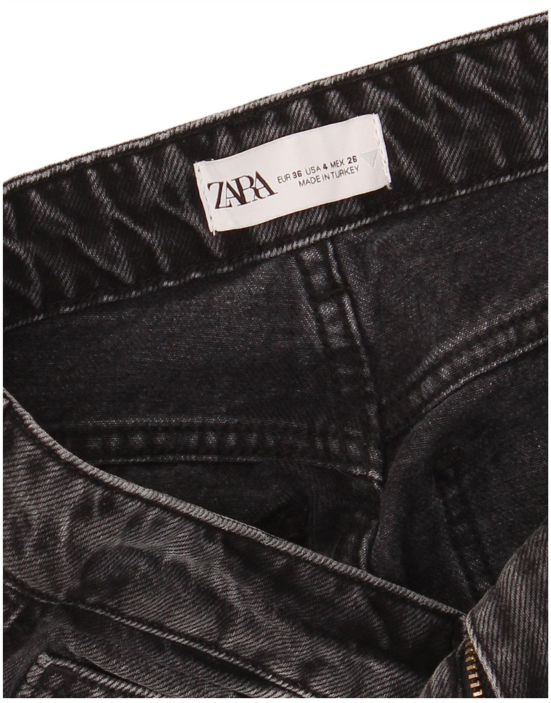 Calça jeans feminina ZARA Bootcut EU 36 XS W32 cinza