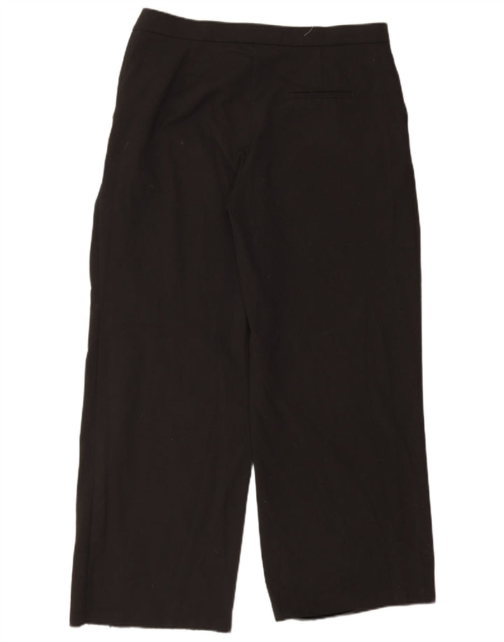 Calça Chino Reta Feminina Zara XL W32 L32 Poliéster Preto