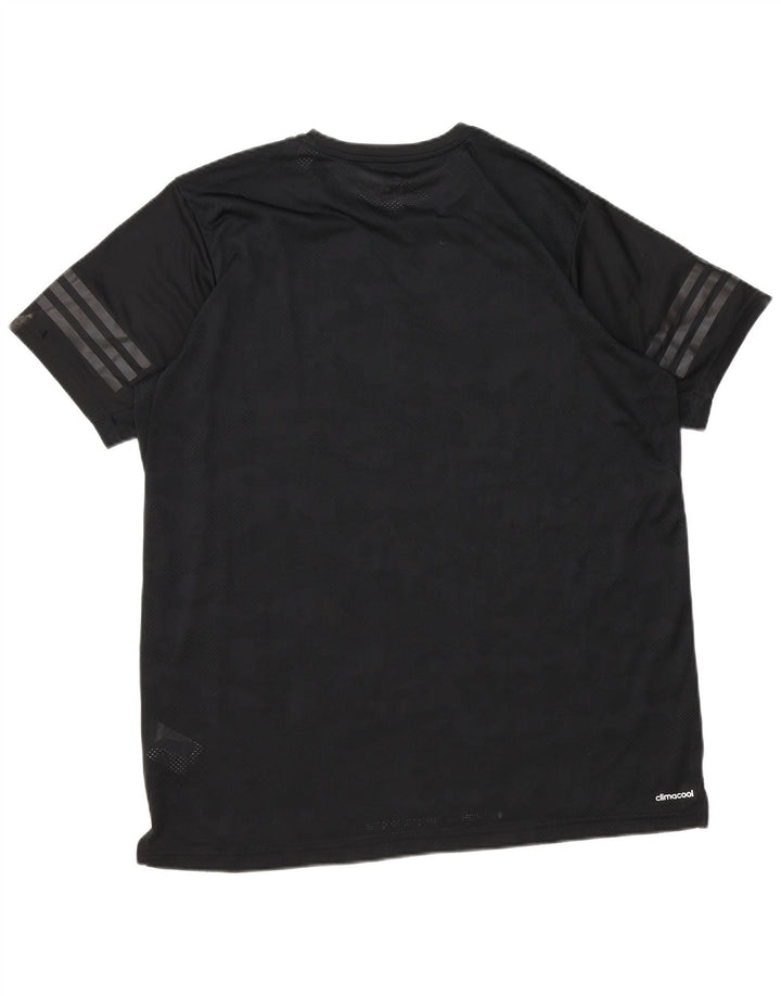 Adidas Mens Climacool Camiseta Top XL Preto Poliéster