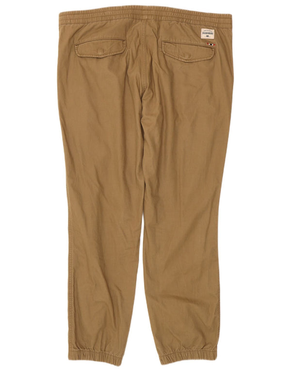Napapijri Mens Joggers Calça Casual 3XL W46 L31 Algodão Bege