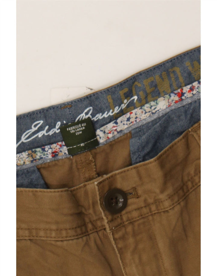 EDDIE BAUER Womens Casual Shorts US 20 3XL W40 Brown Cotton Vintage Eddie Bauer and Second-Hand Eddie Bauer from Messina Hembry 