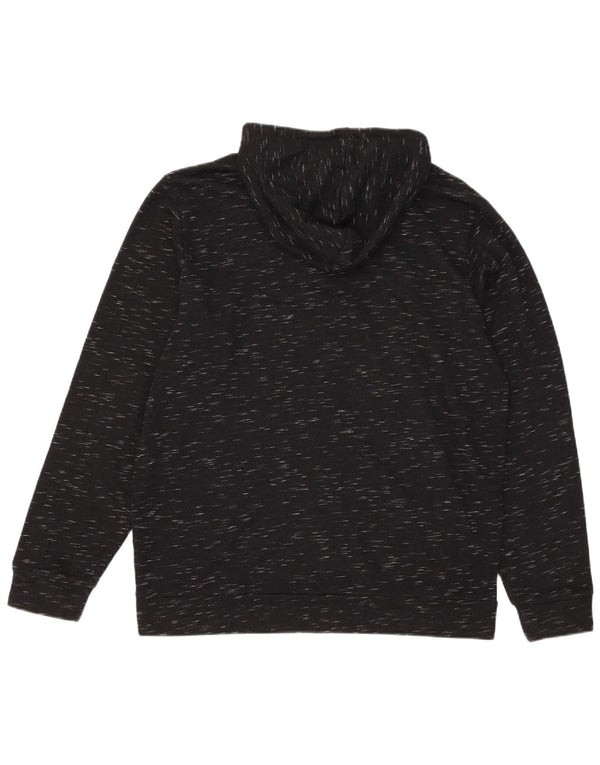 Adidas moletom com capuz masculino grande algodão manchado preto