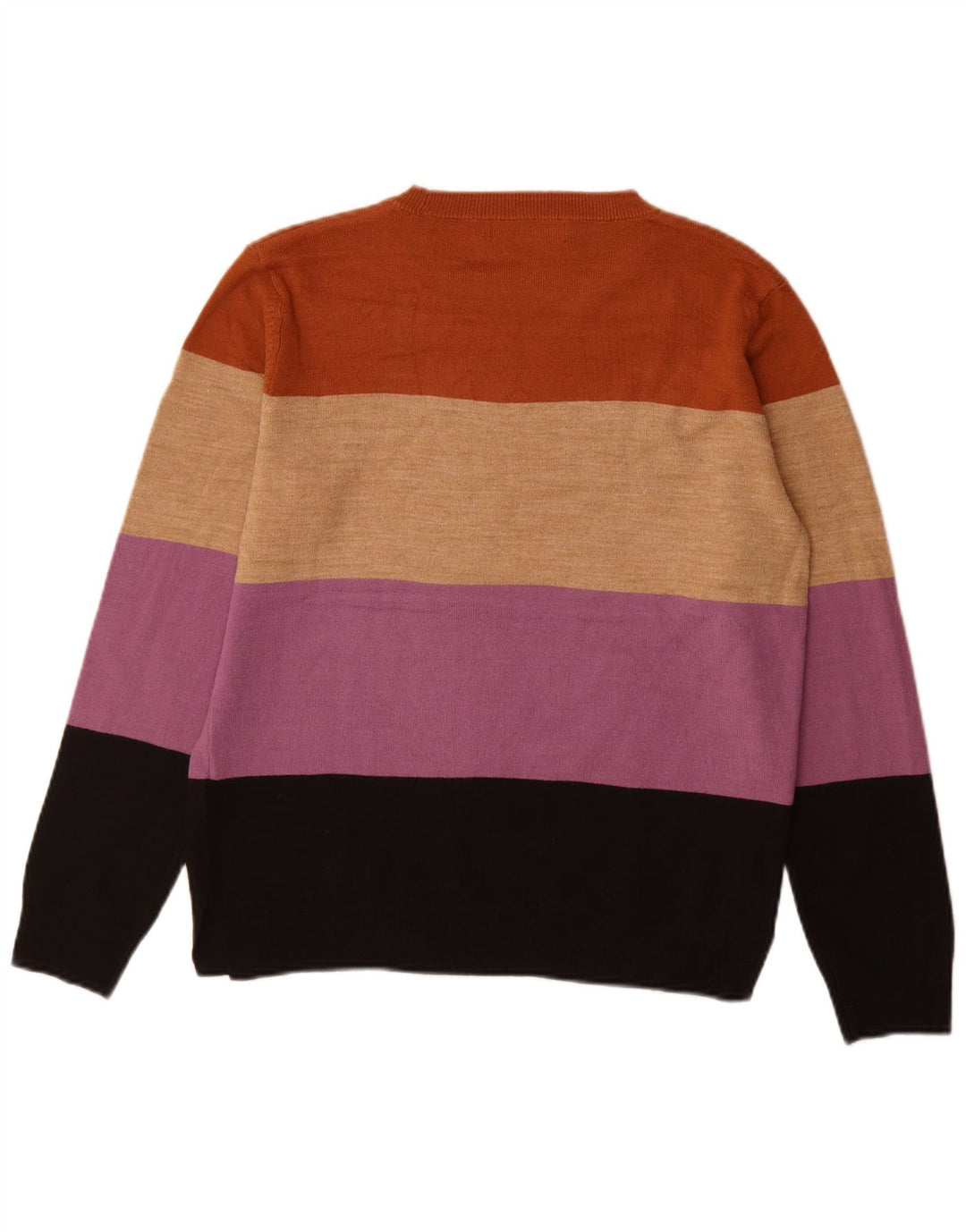 Suéter feminino Marks & Spencer com gola redonda Reino Unido 12 médio multicolorido