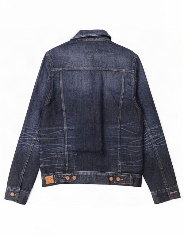 Jack & Jones Mens Regular Fit Denim Jacket UK 38 Medium Navy Blue Classic