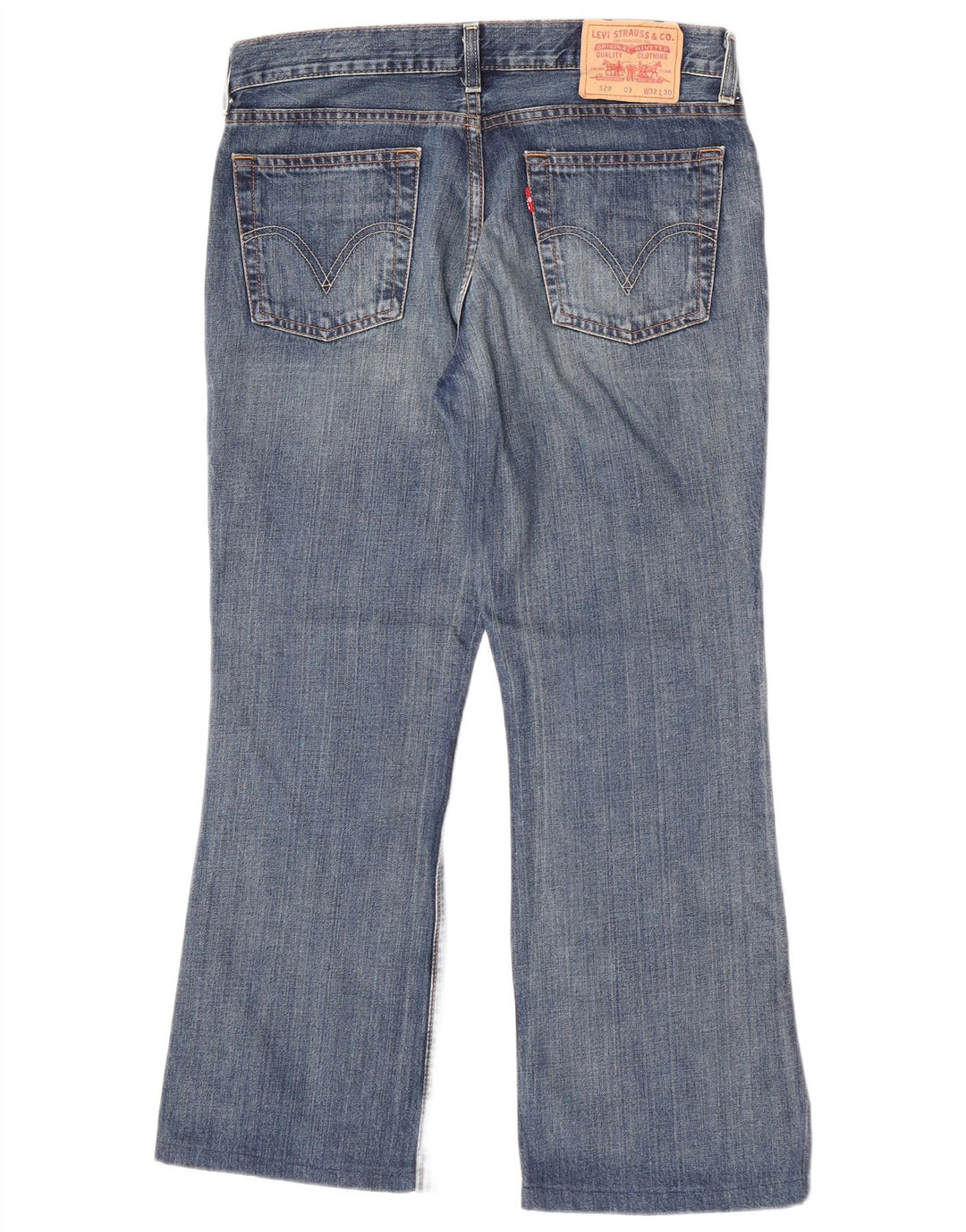 Calça jeans feminina Levi's 529 Flared W32 L27 azul algodão