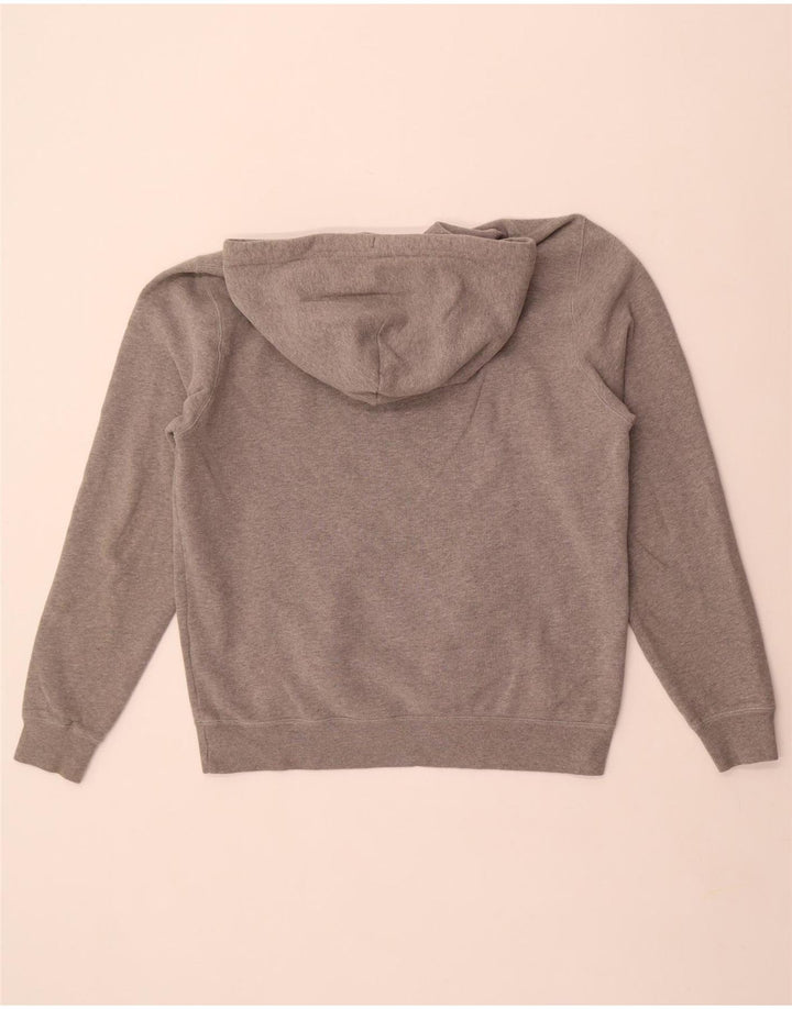 Suéter masculino com capuz gráfico Jack Wills, algodão manchado cinza médio